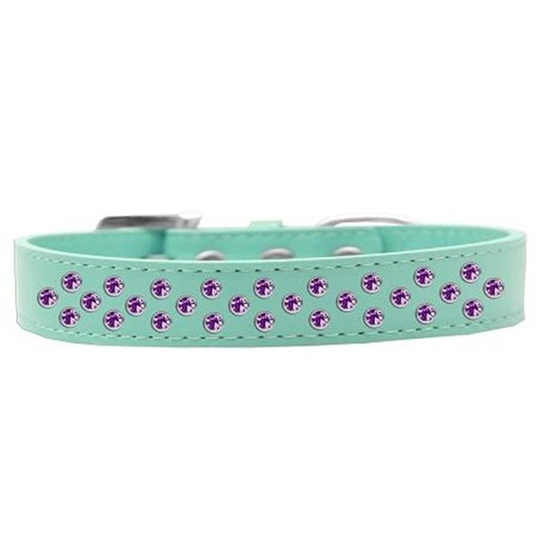 Unconditional Love Sprinkles Purple Crystals Dog CollarAqua Size 16 UN756601